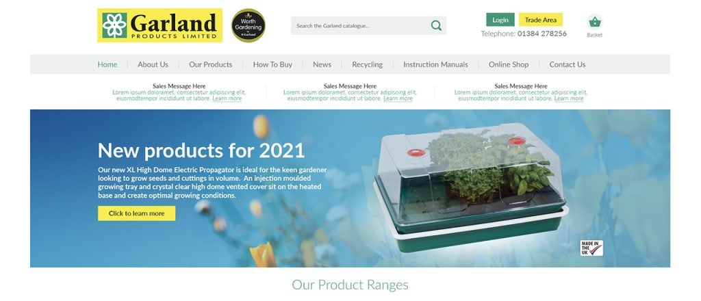 garland products after