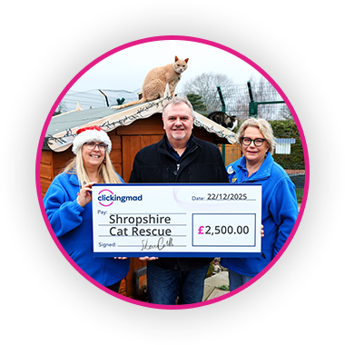 £2,500 to Shropshire Cat Rescue